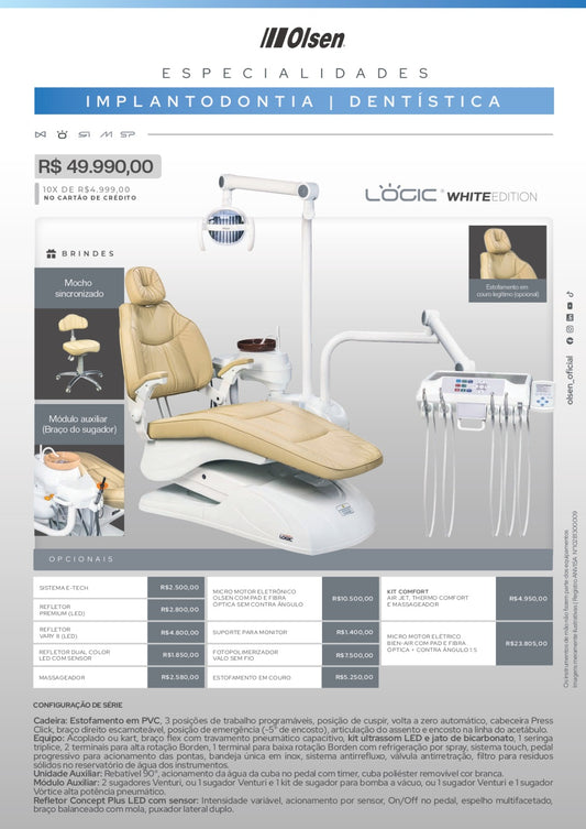 Consultório Logic White Edition Implantodontia Dentística - Olsen