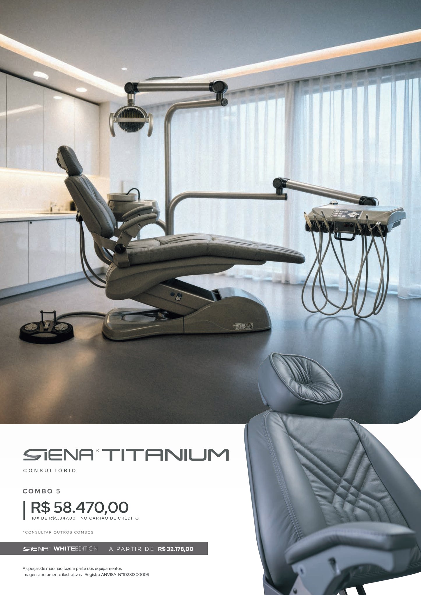 Consultório Siena Titanium - Combo 5 - Olsen