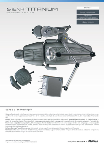 Consultório Siena Titanium - Combo 5 - Olsen