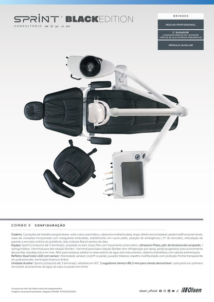 Consultório Sprint Black Edition - Combo 9 - Olsen