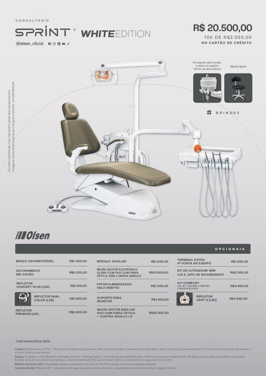 Consultório Odontológico Sprint White Edition - Olsen